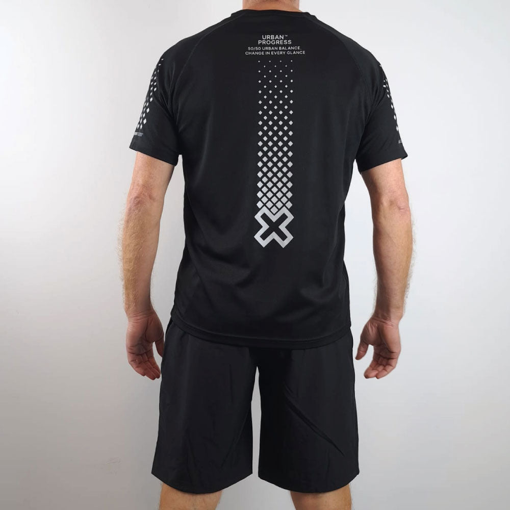 Sportshirt Urban Progress Change the game zwart back model