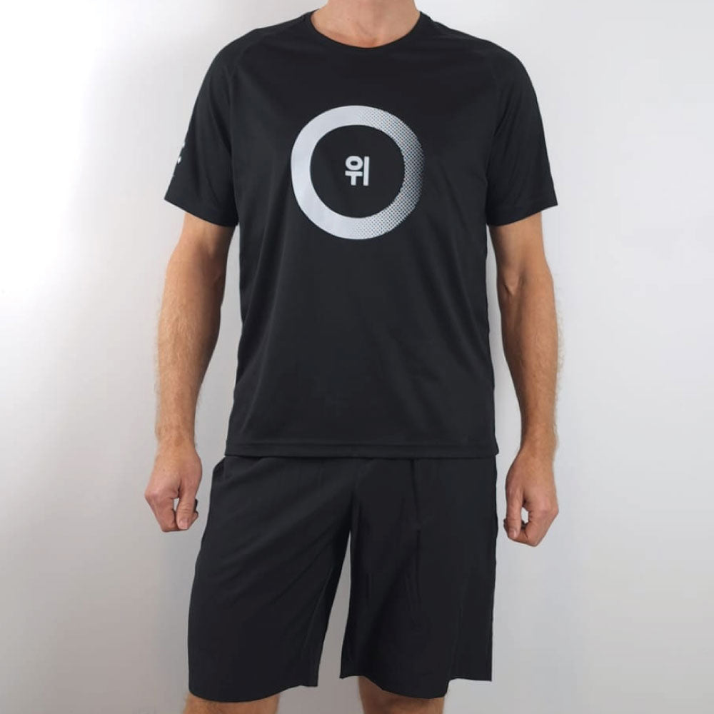 Sportshirt Urban Progress Change the game zwart front model 1