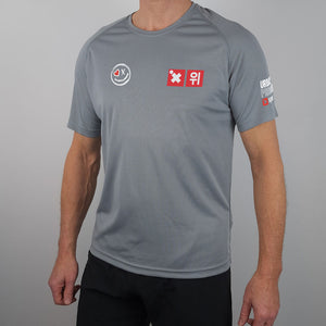 Sportshirt Urban Progress Ritmo fine grey front model