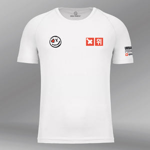 Sportshirt Urban Progress Squad Ritmo wit voorkant