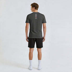 Sportshirt Vision donker grijs model back