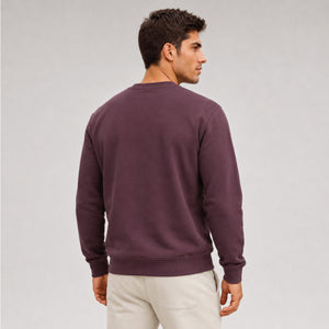 Sweatshirt-Not-Being-Average-model-aubergine-back