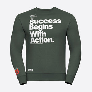 Sweatshirt-Not-Being-Average-olijf-groen-front