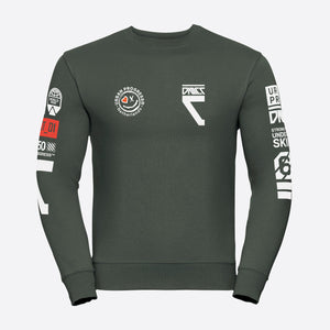 Sweatshirt-Protocol-olijf-groen-front