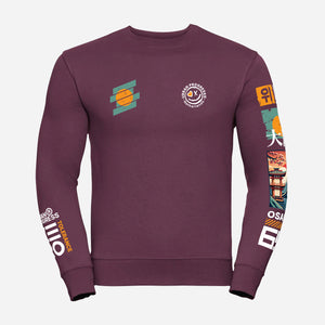 Sweatshirt-Zero-Tolerance-aubergine-front