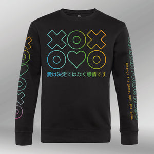 Sweatshirt Love Emotion black front