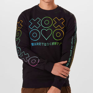 Sweatshirt Love Emotion black front model