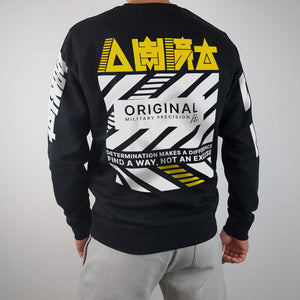 Sweatshirt No Excuse black back model