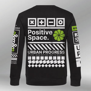 Sweatshirt Positive space black back