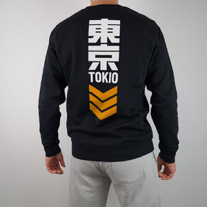 Sweatshirt Signal black back model