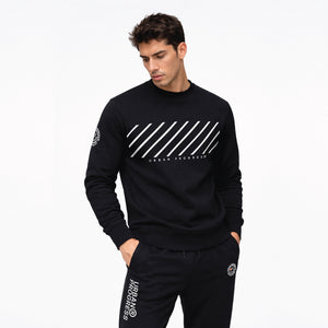 Sweatshirt Streamline model zwart front