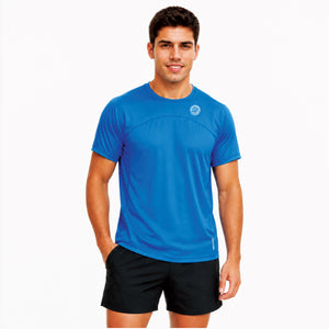 T-Shirt-Silhouette-model-Royal-blue-front