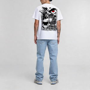 T-shirt AWAKEN Sorona® stretch model wit back full person