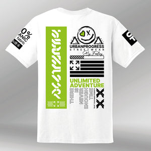 T-shirt Adventure white back