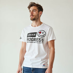 T-shirt Grind Now white front model