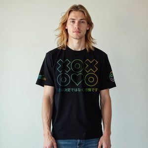 T-shirt Love Emotion black front model