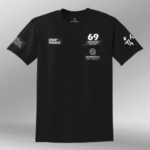 T-shirt Massive black front