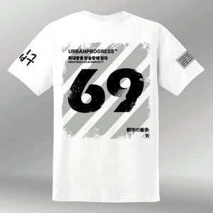 T-shirt Massive white back