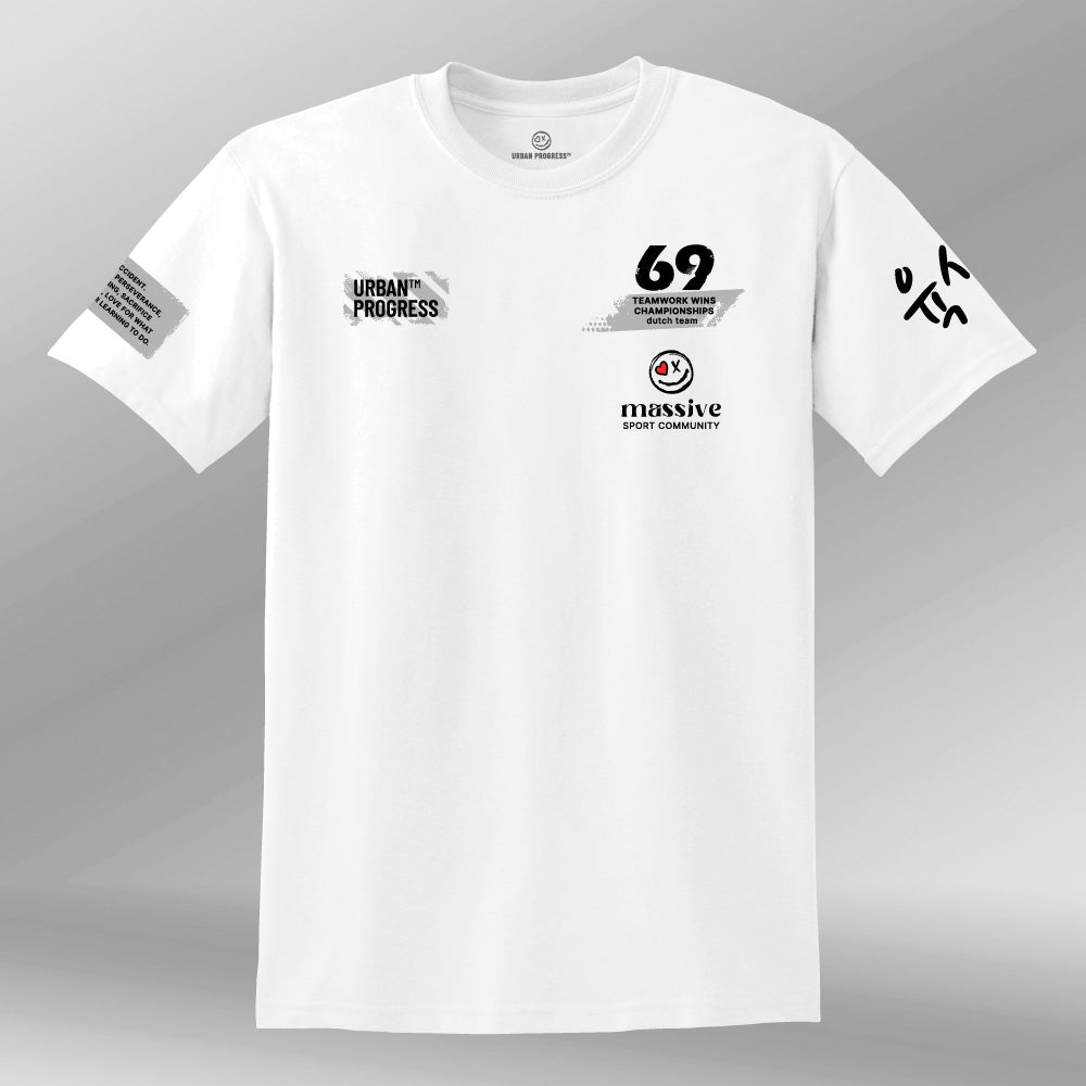 T-shirt Massive white front
