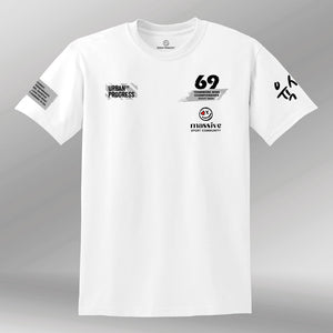 T-shirt Massive white front