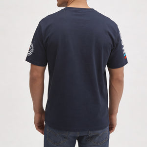 T-shirt N-69 model navy back close