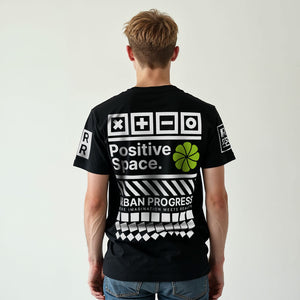 T-shirt Positive Space black back model