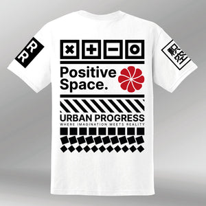 T-shirt Positive Space white back