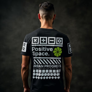 T-shirt Positive space black promo