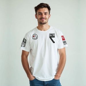 T-shirt Protocol white front model