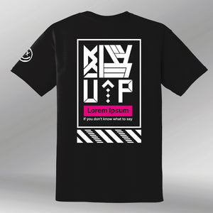 T-shirt Shine black back