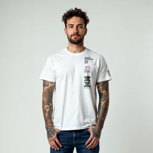 T-shirt Shine white front model