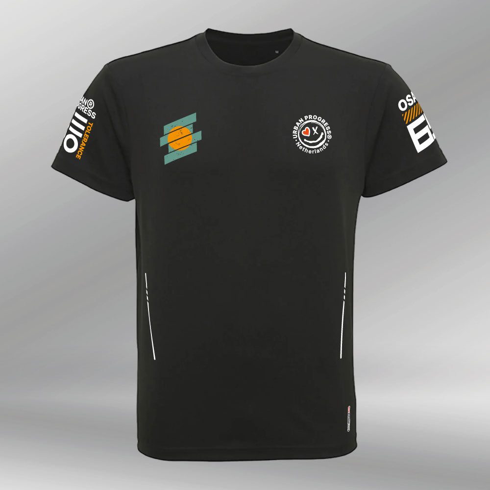 T-shirt Zero Tolerance sport donker grijs front