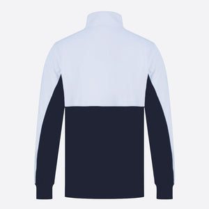 Univi Kwart rits sweatshirt navy-white back