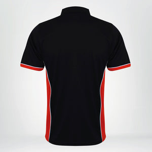 Univi Panel Polo black-red-white back