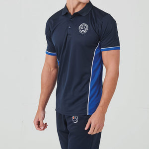 Univi Panel Polo navy-royal-white Heren front model
