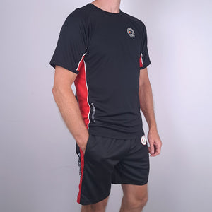 Univi Panel Sport T black-red-white Heren hand in zak model