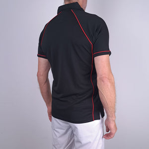 Univi Panel Stroke Tennis Polo zwart back model