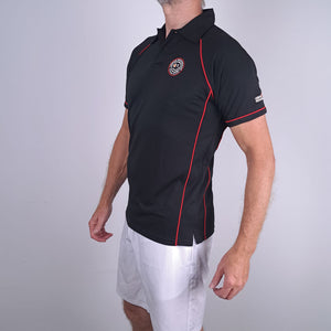 Univi Panel Stroke Tennis Polo zwart side left model