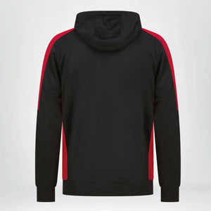 Univi Team Hoodie zwart-rood back model Heren