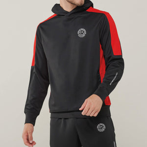 Univi Team Hoodie zwart-rood front Heren model