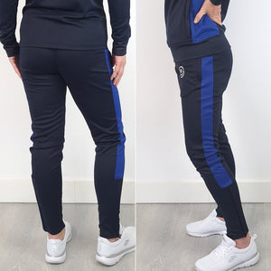 Univi Trainingsbroek met ritszakken navy-royal blue voorbeeld model vrouw