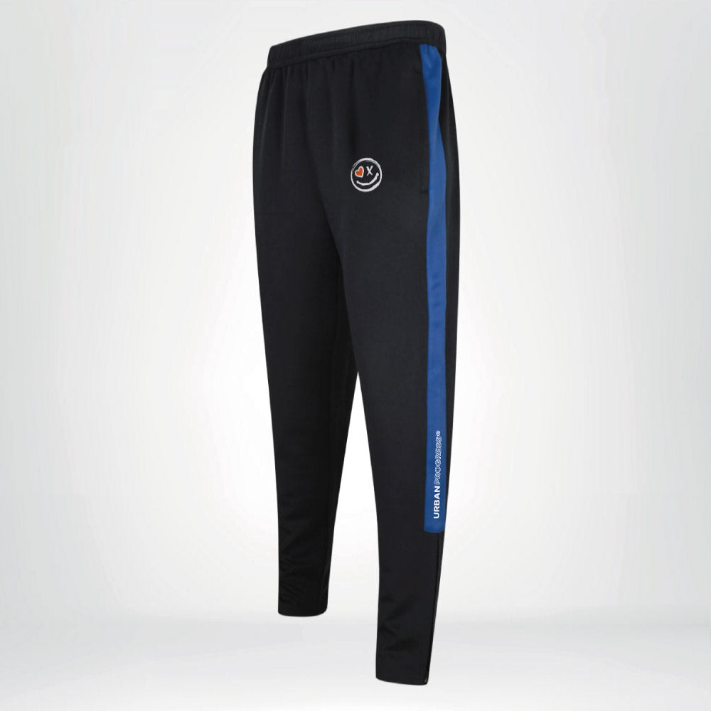 Univi Trainingsbroek met ritszakken navy-royal side heren