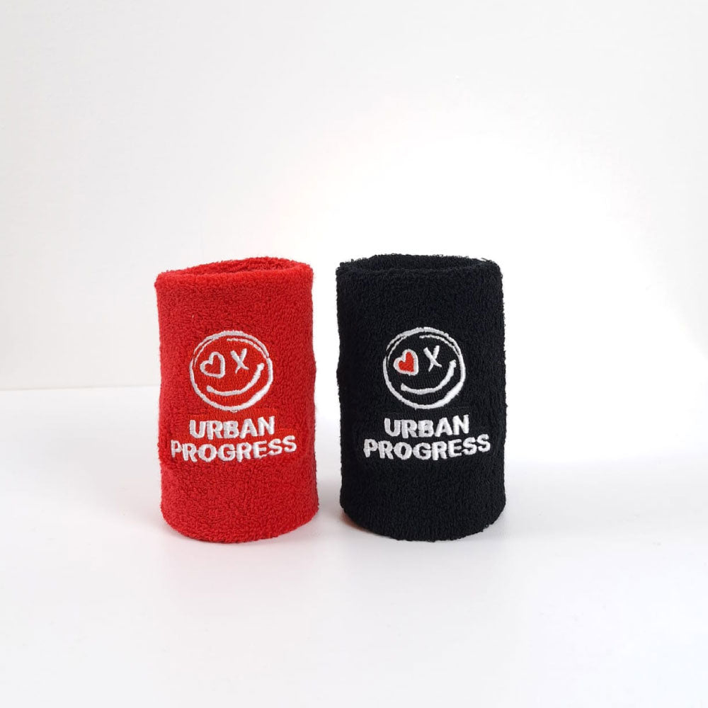 Urban Progress Zweetband - 2 Stuks Rood en Zwart