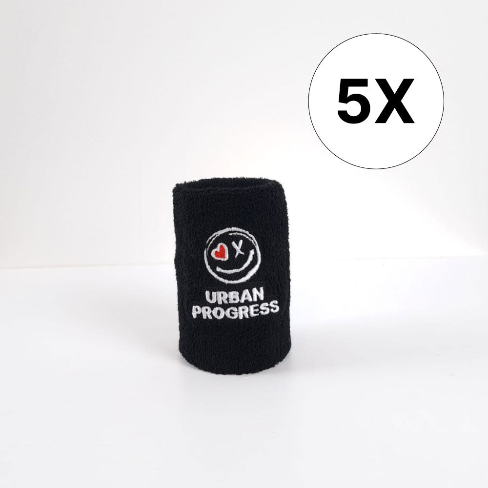 Urban Progress Zweetband - 5 Stuks zwart