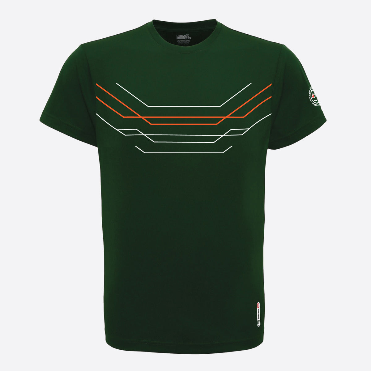 Vector Flow Tee donker bottle green front