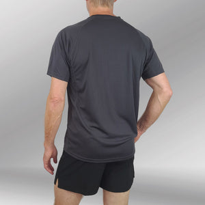 Velocity Vibe Panelled Tee Charcoal back