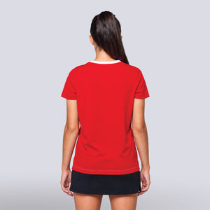 Ace-Panel-Shirt-Dames-model-rood-wit-back