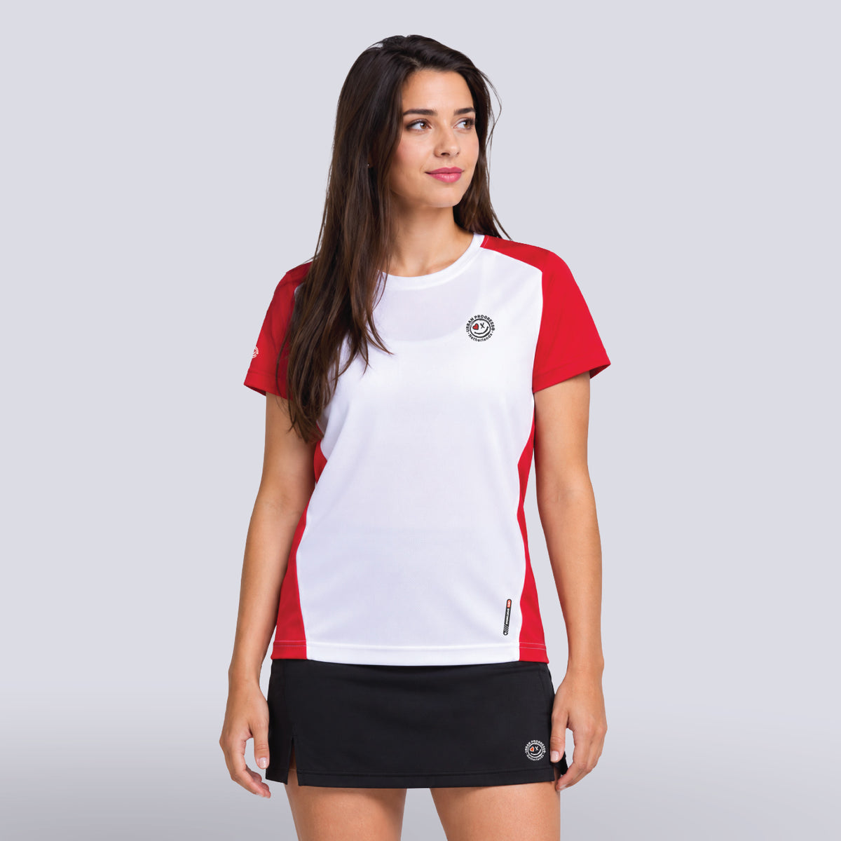Ace-Panel-Shirt-Dames-model-rood-wit-front