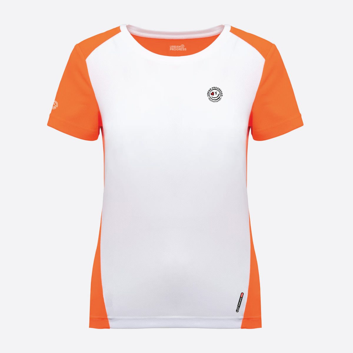 Ace-Panel-Shirt-Dames-orange-wit-front