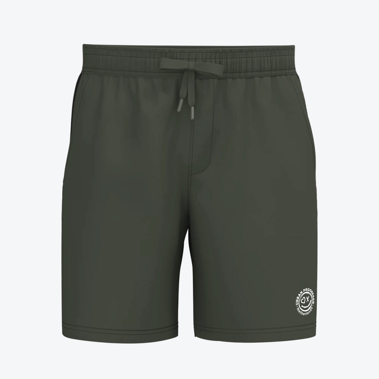 Ace-Stripe-Short-khaki-zwart-front